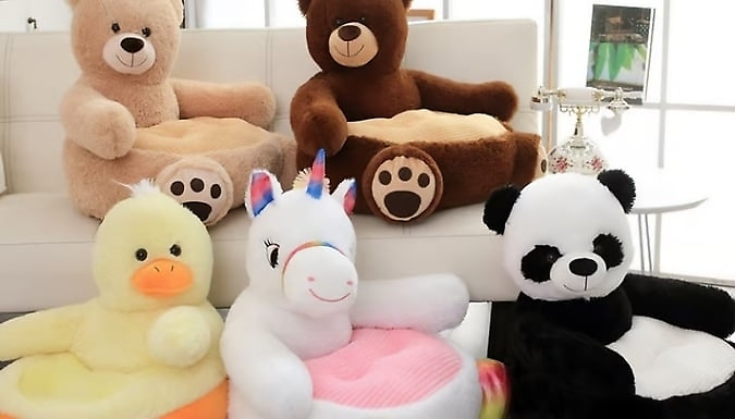 Kids Plush Animal Sofa Chair - 10 Styles