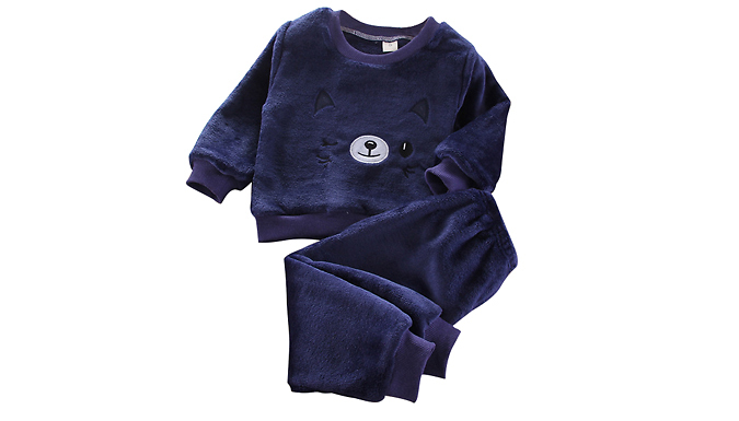 Kid's 2-Piece Coral Fleece Set - 6 Sizes & 6 Colours