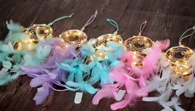 Hanging Feather Dream Catcher - 5 Colours