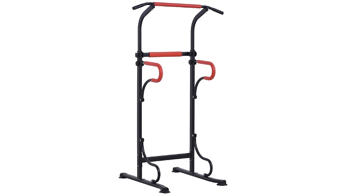 HOMCOM Steel Multi-Use Adjustable Pull Up Station