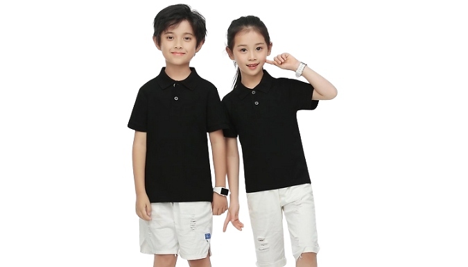 Pack of 1, 2, 4 or 6 Children's School Uniform Polo Shirts - 5 Sizes & 8 Colours