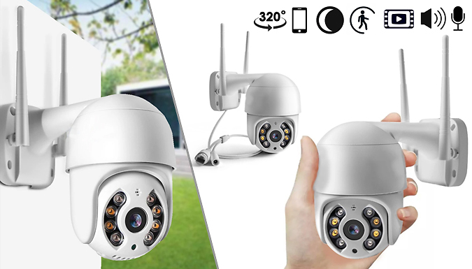 HD Wireless Wide View Security Camera With Microphone