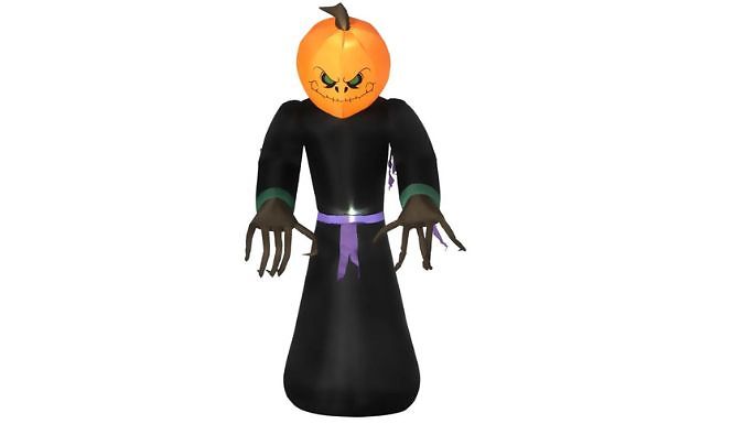 Inflatable Pumpkin Head Monster with LED Lights