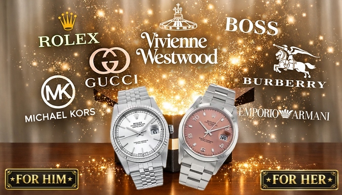 Luxury Watches Mystery Deal For Him or Her - Rolex, Gucci, Vivienne Westwood, Emporio Armani & More