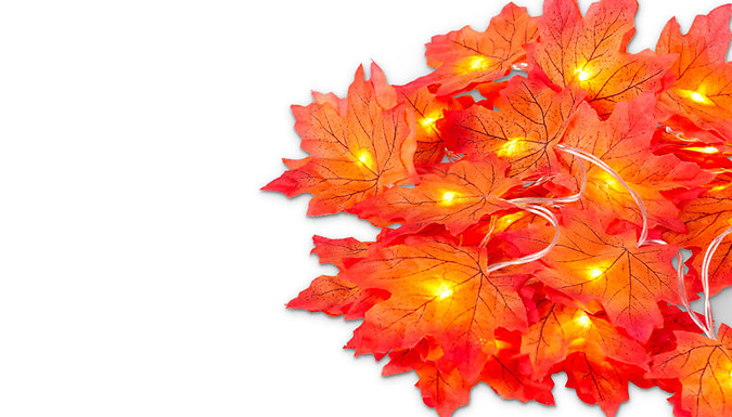 Autumn Maple Leaves LED String Lights