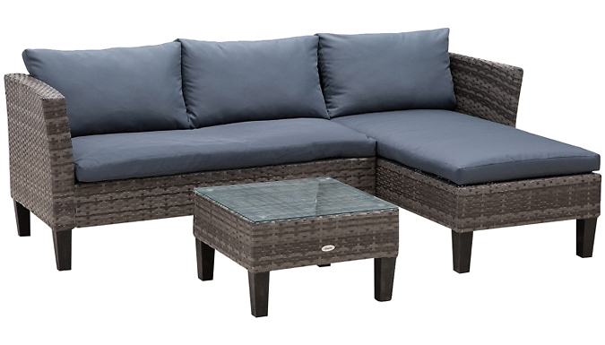 3-Seater PE Rattan Furniture Set