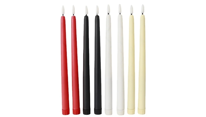 6-Pack of LED Flameless Candles - Optional Remote, 4 Colours at Go Groopie IE