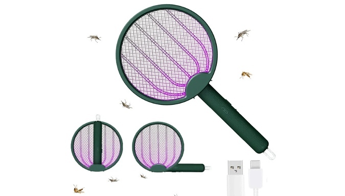 2-in-1 Folding Fly & Bug Zapper - 1 or 2 Pack!