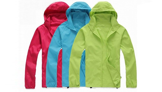 Waterproof Rain Jacket - 10 Colours & 4 Sizes