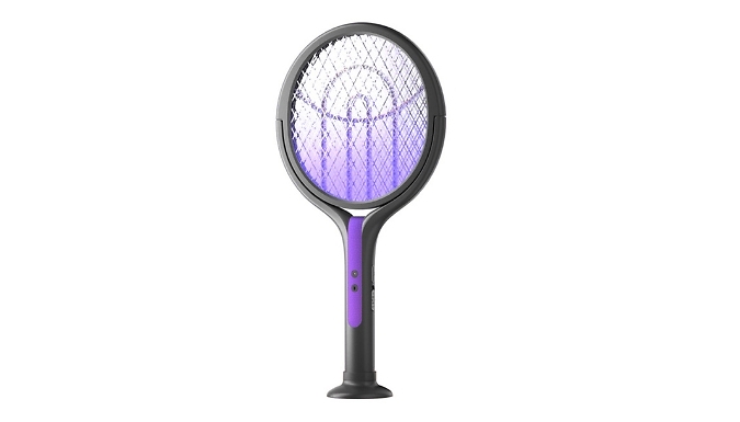 Telescopic Rotatable Bug Zapper Racket - Extends to 106cm!