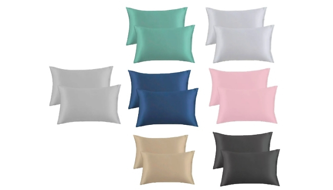 2-Pack of Soft Hair Care Microfibre Pillowcases