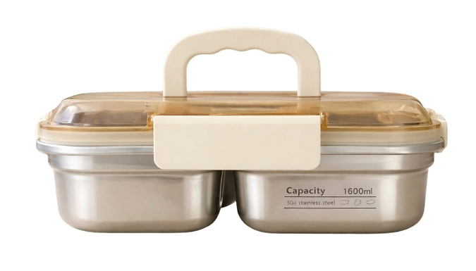 Stainless Steel Compartment Lunch Box - 3 Options!