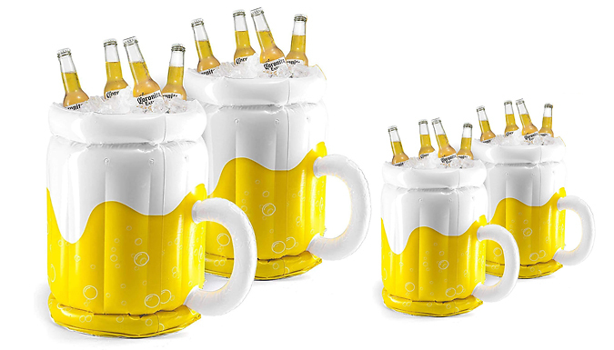 1 or 2 -Pack of Inflatable Beer Coolers