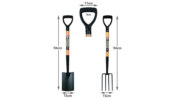 2 Piece Carbon Steel Border Fork & Spade Set