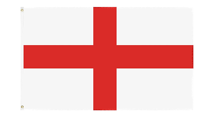 1, 2, or 4 England Flags with Metal Eyelets