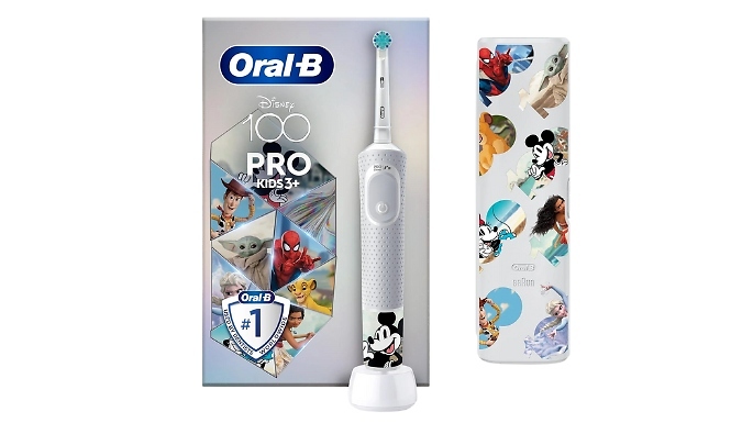 Kids Oral-B Vitality Pro Electric Toothbrush Gift Set - Disney 100 Years Edition!