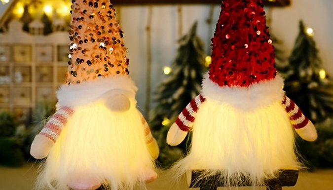 Cute Santa Gnome Christmas Light Decoration - 4 Colours