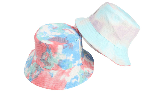 Unisex Tie-Dye Reversible Summer Hat - 5 Colours