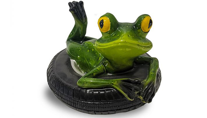 Water Floating Resin Frog Garden Figures - 8 Designs