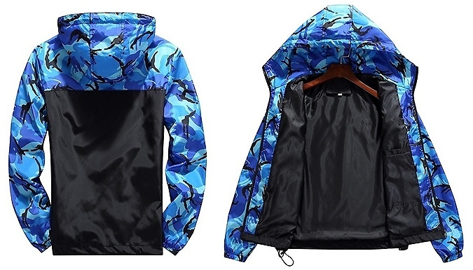 Men's Outdoor Camouflage Jacket - 4 Colours & 7 Sizes from Go Groopie IE