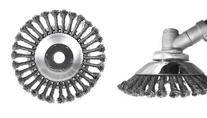 6 or 8-Inch Wired Round-Edge Weed Trimmer Head Blade from Go Groopie IE