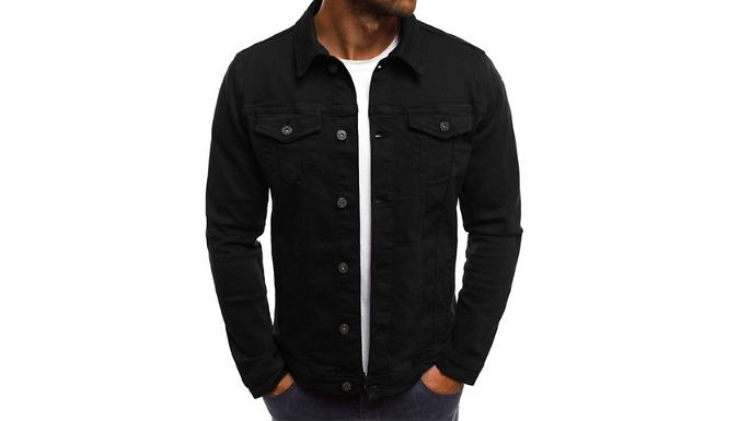 Men's Denim Style Pocket Jacket - 6 Colours & 5 Sizes