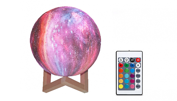 Touch-Control Moon Lamp With Optional Remote – 2 Sizes Deal Price £9.99