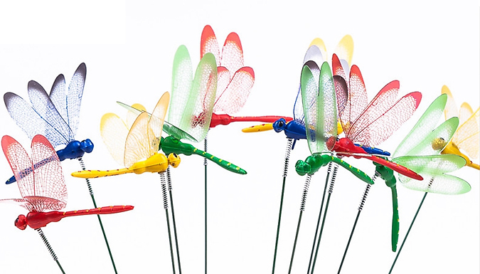 Dragonfly Garden Ornaments - 10 Dragonflies