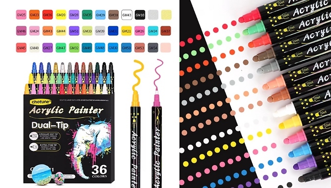 Acrylic Marker Pen Set - 6 Options