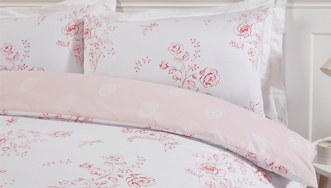 Sadie Floral Duvet Set - 2 Colours & 4 Sizes