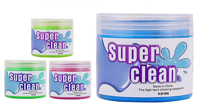 3-Pack of Super Clean Dust Collecting Gels – 2 Sizes Deal Price £5.99