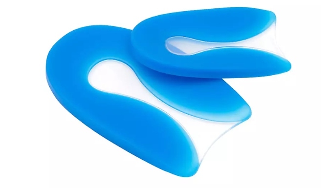 Silicone Gel U-Shaped Insoles - Small or Large