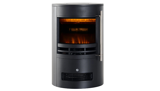 Freestanding Round Electric Fireplace