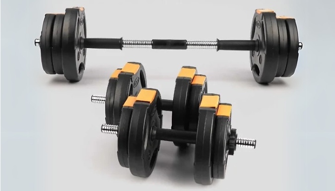 3-in-1 Adjustable Dumbbell Weight Set - Up To 15KG!