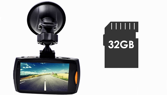 Night-Spy 2.7-Inch HD Dashcam With Night Vision - Optional SD Card!