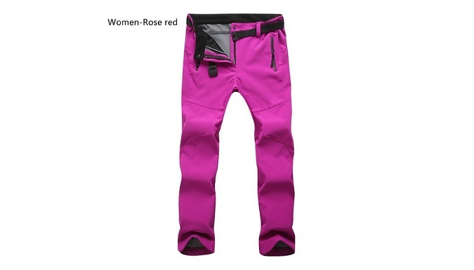 Womens fleece lined hot sale waterproof trousers