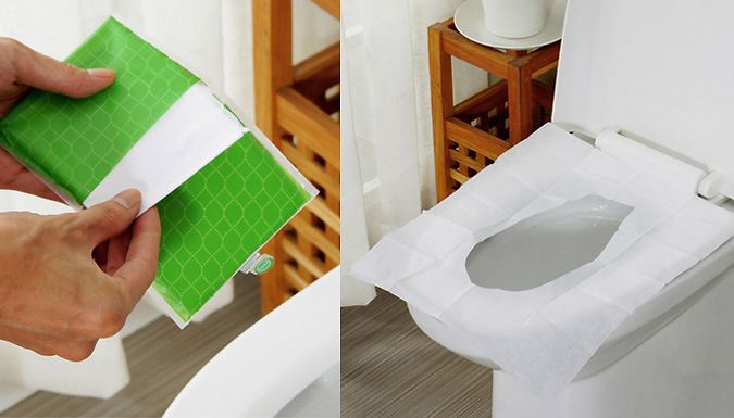 10, 30 or 60 Disposable Toilet Seat Covers