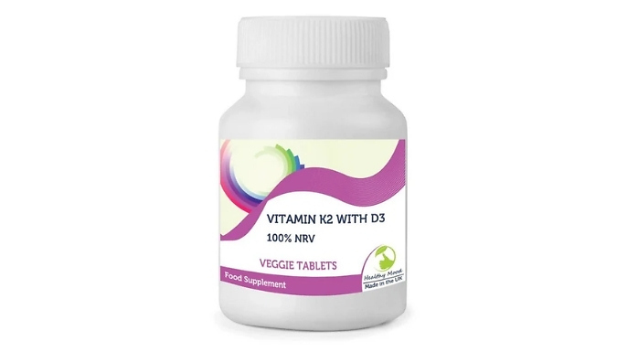 Strong Bones & Happy Heart Vitamin K2 with D3 Tablets