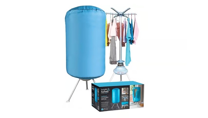 Portable Electric Indoor Clothes Dryer with Cover