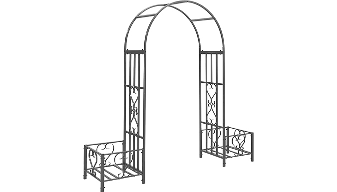 Metal Garden Climbing Plant Trellis Rose Arbour Archway