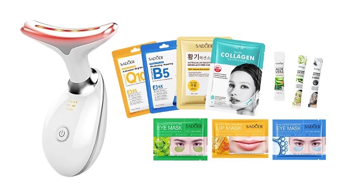 Face Lifting Massager with 10 Mixed Facial Masks