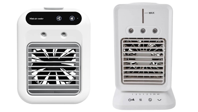 Portable Desktop Air Cooler Fan with Water Cooling - Standard or Premium!