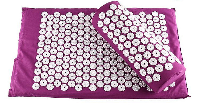 Acupressure Massage Mat, Pillow & Carry Bag - 5 Colours Acupressure Massage Mat, Pillow & Carry Bag - 5 Colours