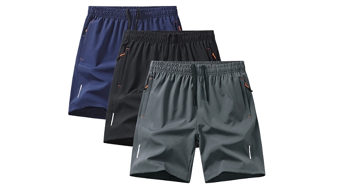 3-Pack of Quick-Drying Swim Shorts - 4 Colour Options, 5 Sizes!