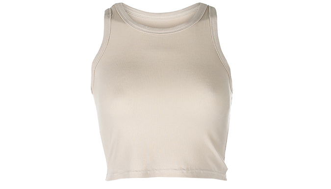 Crop Fashion Vest Top - 4 Colours & 4 Sizes