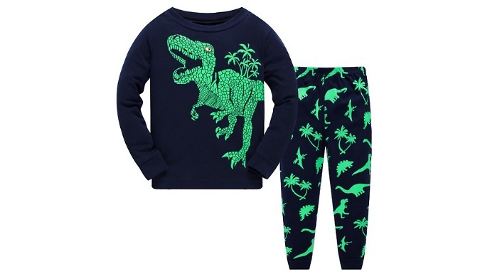 Kids’ Dinosaur-Themed Pyjama Set