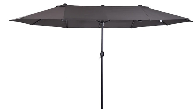 4.6m Giant Garden Parasol - Grey!