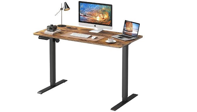 Electric Height Adjustable Home Office Desk - 2 Colours