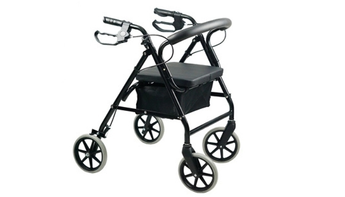 Folding Rollator Walker with Seat