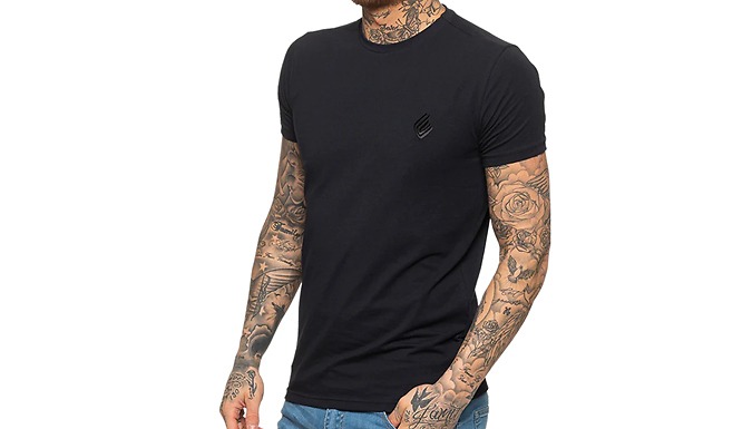 Enzo Slim Fit Stretch Muscle T-Shirt - 6 Colours & 4 Sizes